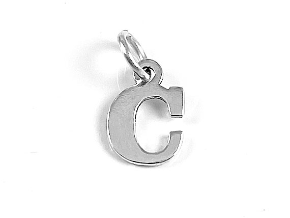 Sterling Silver 20 mm 3-Letter Script Monogram Charm Bracelet –  www.