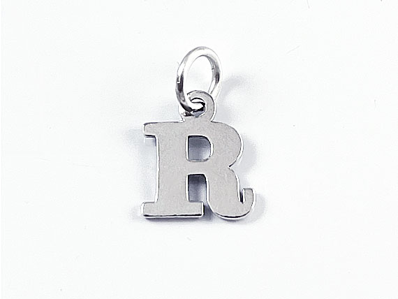 Rhinestone Alphabet Letter Bracelet Silver / Letter L