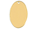 10x15mm Gold-Filled Oval Flat Charm