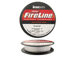 FireLine Braided Beading Thread, 4lb Test and 0.005 Thick, 125 Yd, Crystal  Clear 