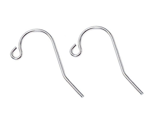  30 pcs .925 Sterling Silver French Hook Earwires Coil